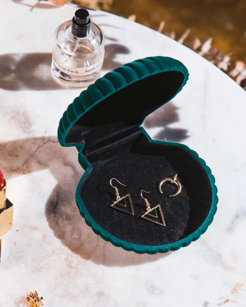 VENUS velvet shell jewelry box by DOIY Designs sold by Le Monkey House