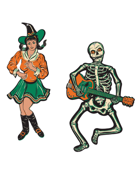 Vintage style halloween jointed dancer cutouts by Beistle sold by Le Monkey House