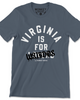 VA Virginia is for weirdos blue and white t shirt designed, printed and sold by Le Monkey House