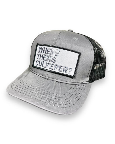 Where the fuck is Culpeper baseball hat, black and gray with embroidered patch by Le Monkey House