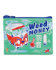 Weed Money retro vintage style Coin Purse zippered pouch by Blue Q Sold by Le Monkey House