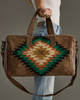 Wool and cotton western patterned and striped duffel bag by Panache Apparel Co. sold by Le Monkey House