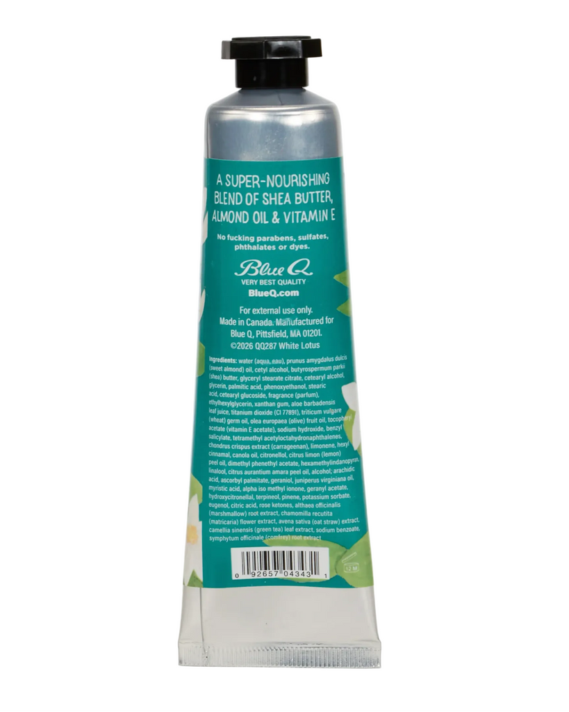 White Lotus hand cream by Blue Q, Sold by Le Monkey House
