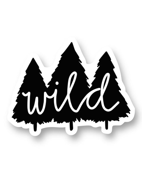 Wild, Outdoorsy Trees Sticker by Big Moods, Sold by Le Monkey House