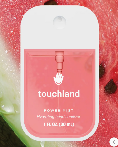 Wild watermelon power mist hydrating hand sanitizer by touchland sold by Le Monkey House