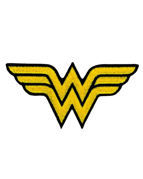 Wonder woman embroidered iron on patch by Square Deal Recordings sold by Le Monkey House