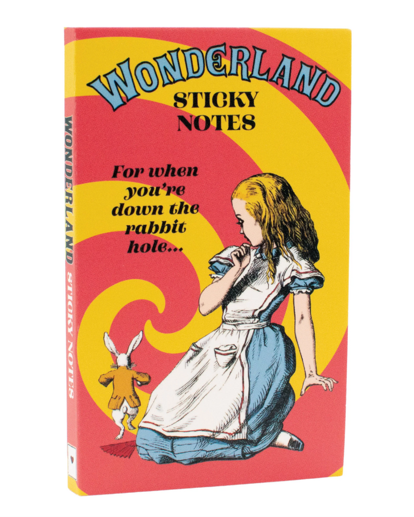 Alice in Wonderland sticky notes notebook by Unemployed Philosphers Guild, sold by Le Monkey House