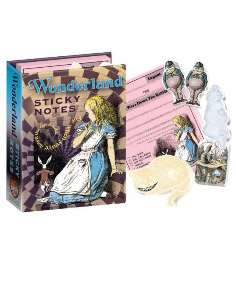 Alice in Wonderland sticky notes box set by Unemployed Philosophers Guild sold by Le Monkey House
