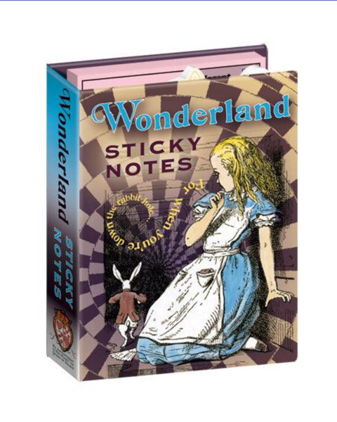 Alice in Wonderland sticky notes box set by Unemployed Philosophers Guild sold by Le Monkey House