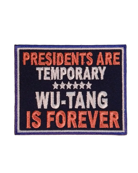 Wu Tang Is Forever embroidered iron on patch by Shady Front Sold by Le Monkey House