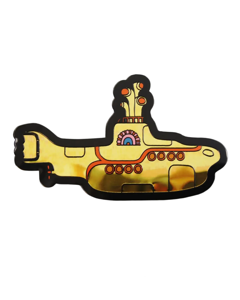 Yellow submarine gold emblem vehicle sticker by Square Deal Recordings sold by Le Monkey House