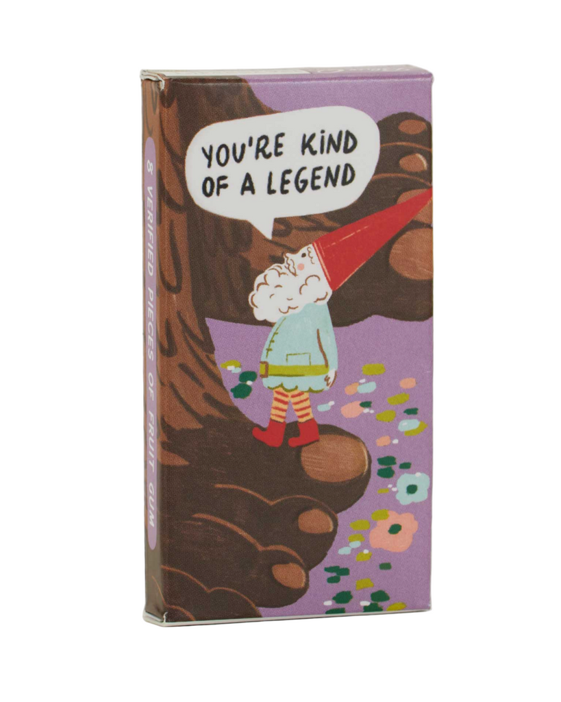 You're kind of a legend gum by Blue Q sold by Le Monkey House