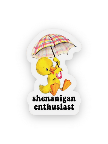 Shenanigan Enthusiast Baby Duck Sticker by Ace The Pitmatian, Sold by Le Monkey House