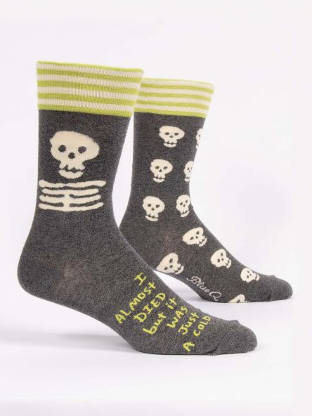 Men's Socks: I Almost Died, but it was Just a Cold