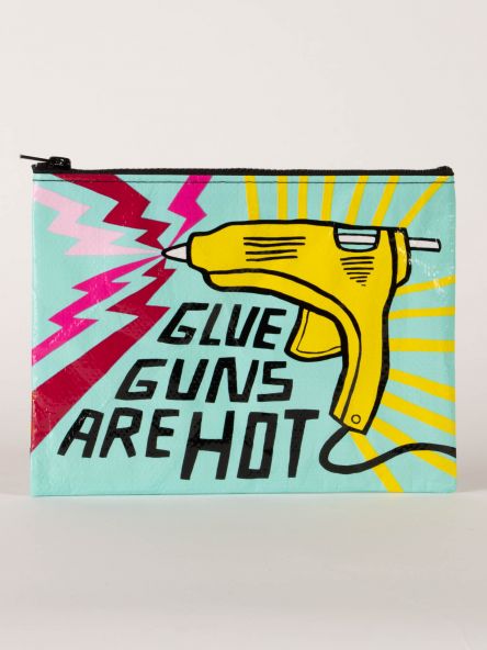 Zipper Pouch: Glue Guns are Hot
