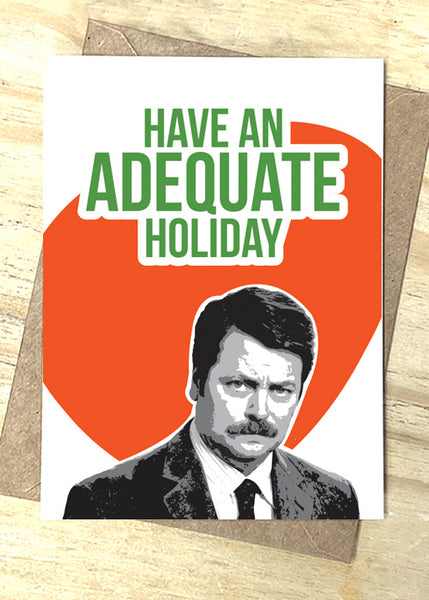 Adequate Holiday Card