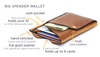 Big Spender Slim Leather Wallet by Espacio Handmade Austin Texas Sold by Le Monkey House