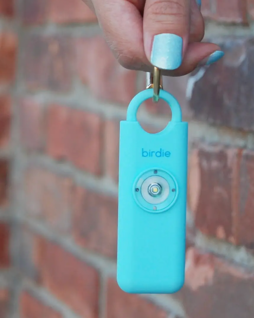 Birdie Personal Alarm aqua, she's birdie, security, sold by Le Monkey House