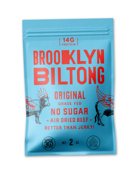 Brooklyn Biltong original flavor Air Dried grass fed Beef sold by Le Monkey House