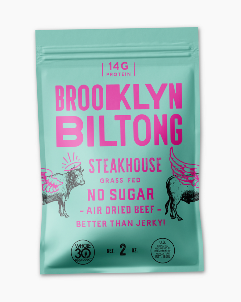 Brooklyn Biltong Steakhouse Flavor Air Dried grass fed Beef sold by Le Monkey House