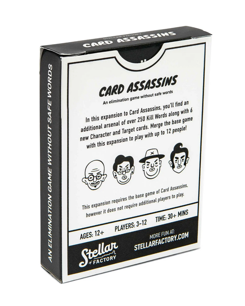 Card assassins expansion pack deck from Stellar Factory sold by Le Monkey House