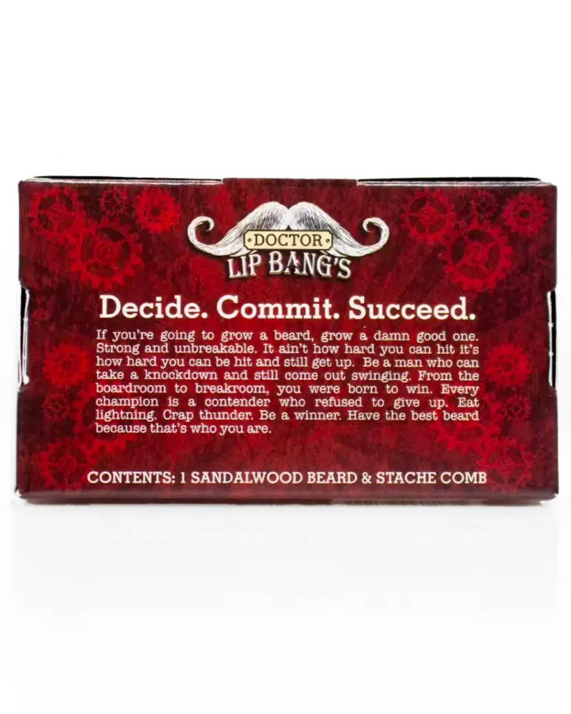 Beard and stache comb by Dr. Lip Bangs sold by Le Monkey House