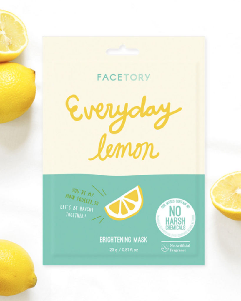 Facetory everyday lemon brightening mask sold by Le Monkey House