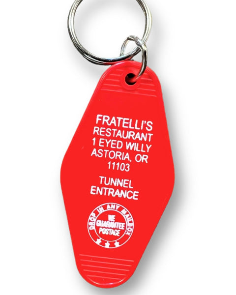 Fratelli's restaurant vintage retro motel plastic keychain by 3 Sisters sold by Le Monkey House The Goonies