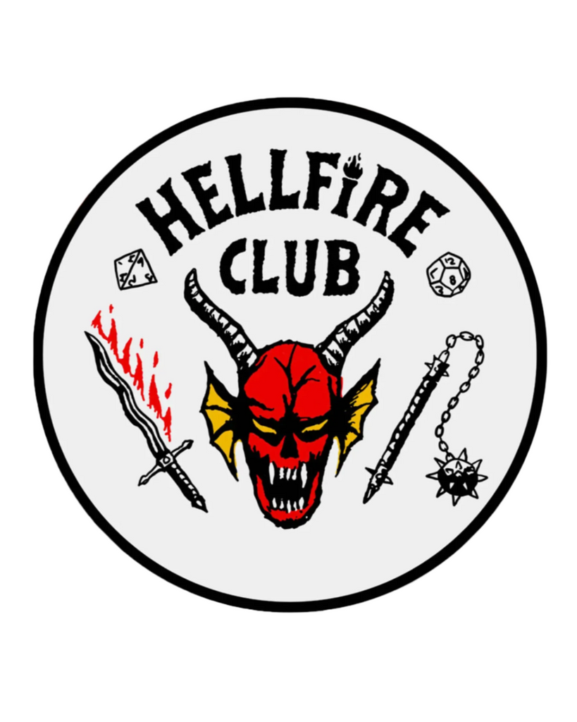 Stranger things hellfire club sticker by Ace the Pitmatian sold by Le Monkey House