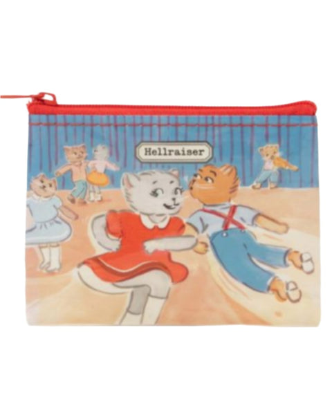 Hellraiser kittens zippered coin purse, pouch by Blue Q Sold by Le Monkey House