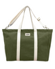 Jean Weekender Heavy Canvas Tote Bag by Hindbag France, Sold by Le Monkey House - Olive Green