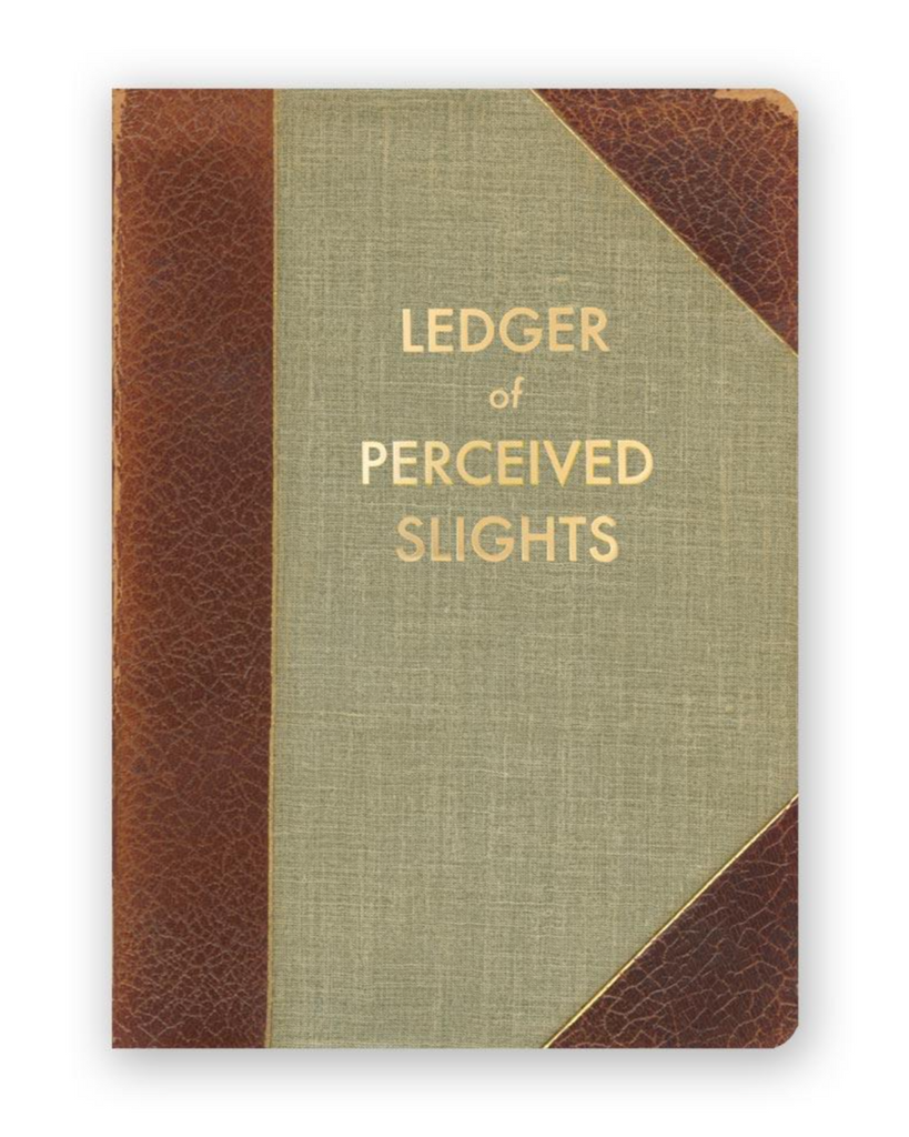 Vintage style Ledger of Perceived Slights notebook journal by The Mincing Mockingbird Sold by Le Monkey House