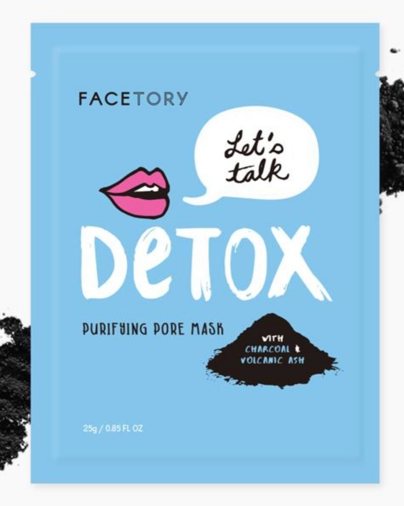 Facetory detox purifying charcoal pore mask sold by Le Monkey House