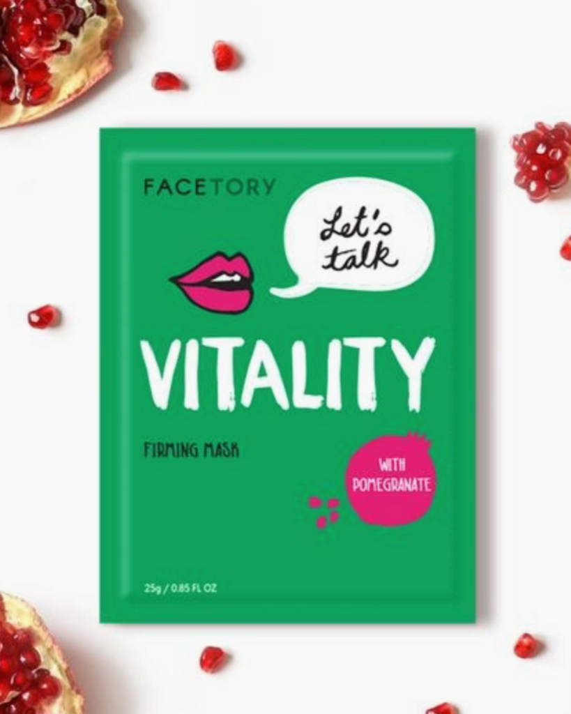 Let's talk vitality firming mask with pomegranate sold by Le MOnkey House
