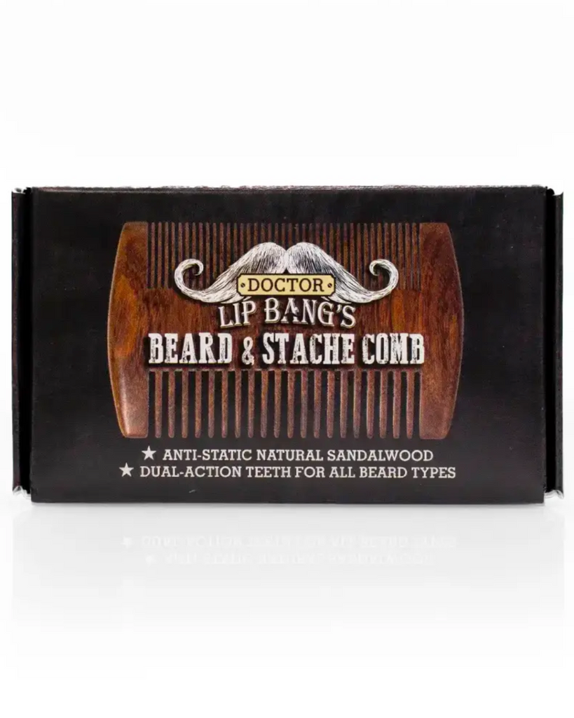 Beard and stache comb by Dr. Lip Bangs sold by Le Monkey House