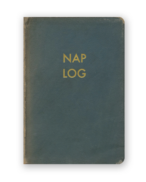 Vintage style pocket sized Nap Log Notebook Journal by The Mincing Mockingbird Sold by Le Monkey House