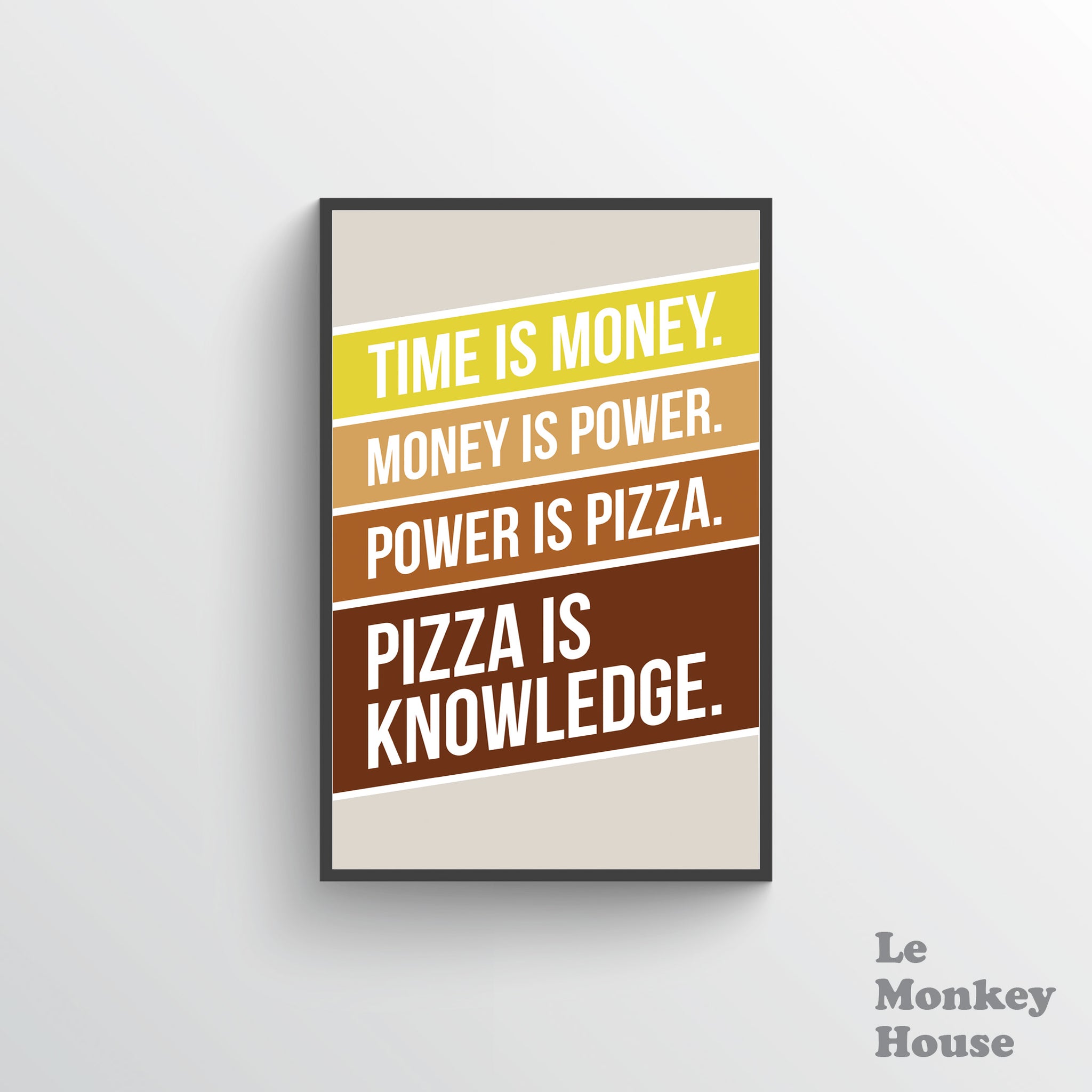 Pizza Is Knowledge Print