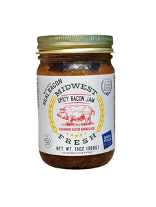 Spicy Bacon Jam, Midwest Fresh, Sold by Le Monkey House
