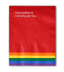 This napkin is for spilled tea bar cocktail napkin by Sapling Press sold at Le Monkey House