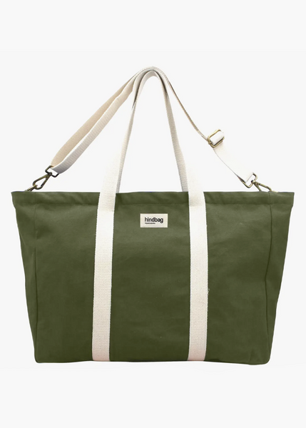 Jean Weekender Heavy Canvas Tote Bag by Hindbag France, Sold by Le Monkey House