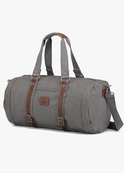 Forest Weekender Canvas and Leather Duffle by TSD Brand, Sold at Le monkey House