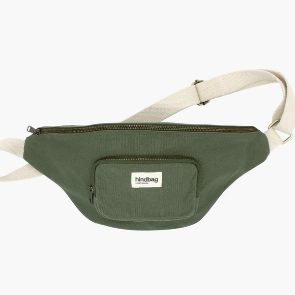 SOFIA Large Fanny Pack, Waistbag, shoulder bag, Heavy organic cotton canvas By Hindbag France, Sold at Le Monkey House