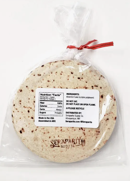 Tortilla Coasters by Seraparito Supply Co Sold by Le Monkey House