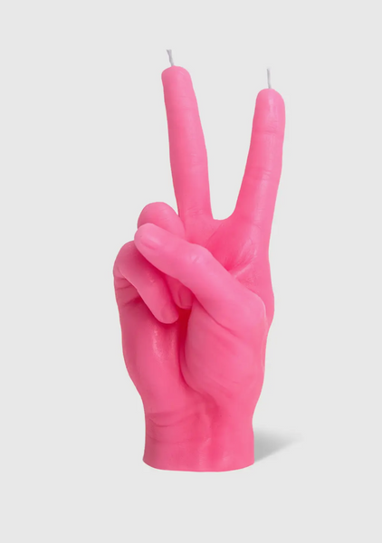 Peace Hand Candle