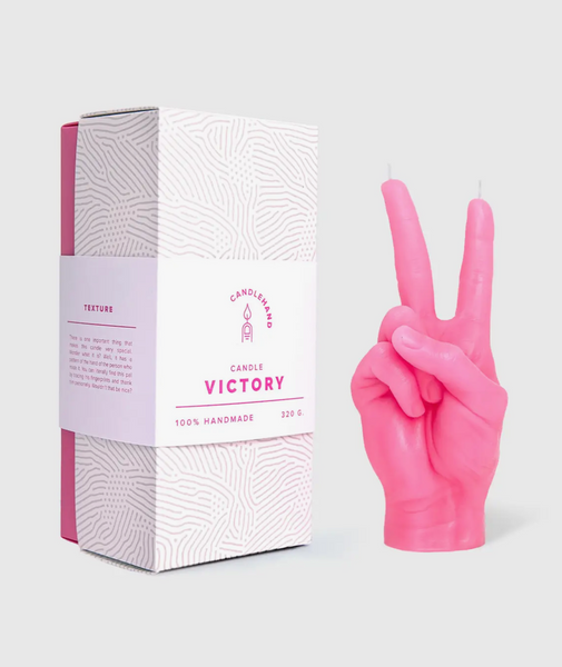 Peace Hand Candle