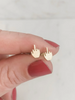 The little middle finger earrings by Gage Huntley, Gold or Silver Plated Sold by Le Monkey House