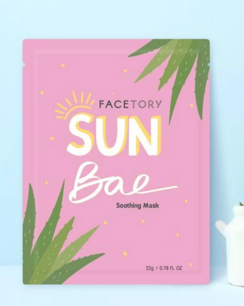 Facetory sun bae soothing mask sold by Le Monkey House