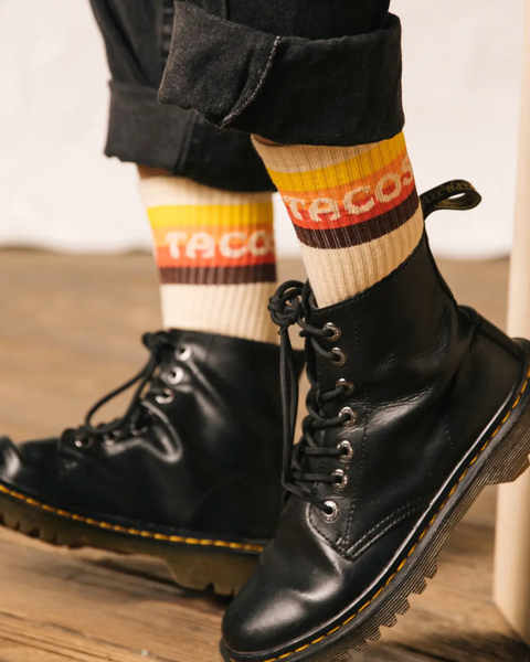 Taco Van Retro, Vintage style socks by Pyknic Sold by Le Monkey House