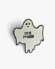 The Ghost Of Steve McQueen Glow in the dark Enamel Pin by World Famous Original sold by Le Monkey House