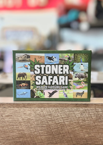 Stoner Safari WildLife Flash Card Guessing Game, Hotbox of 56 cards, by BubbleGum Stuff, Sold by Le Monkey House